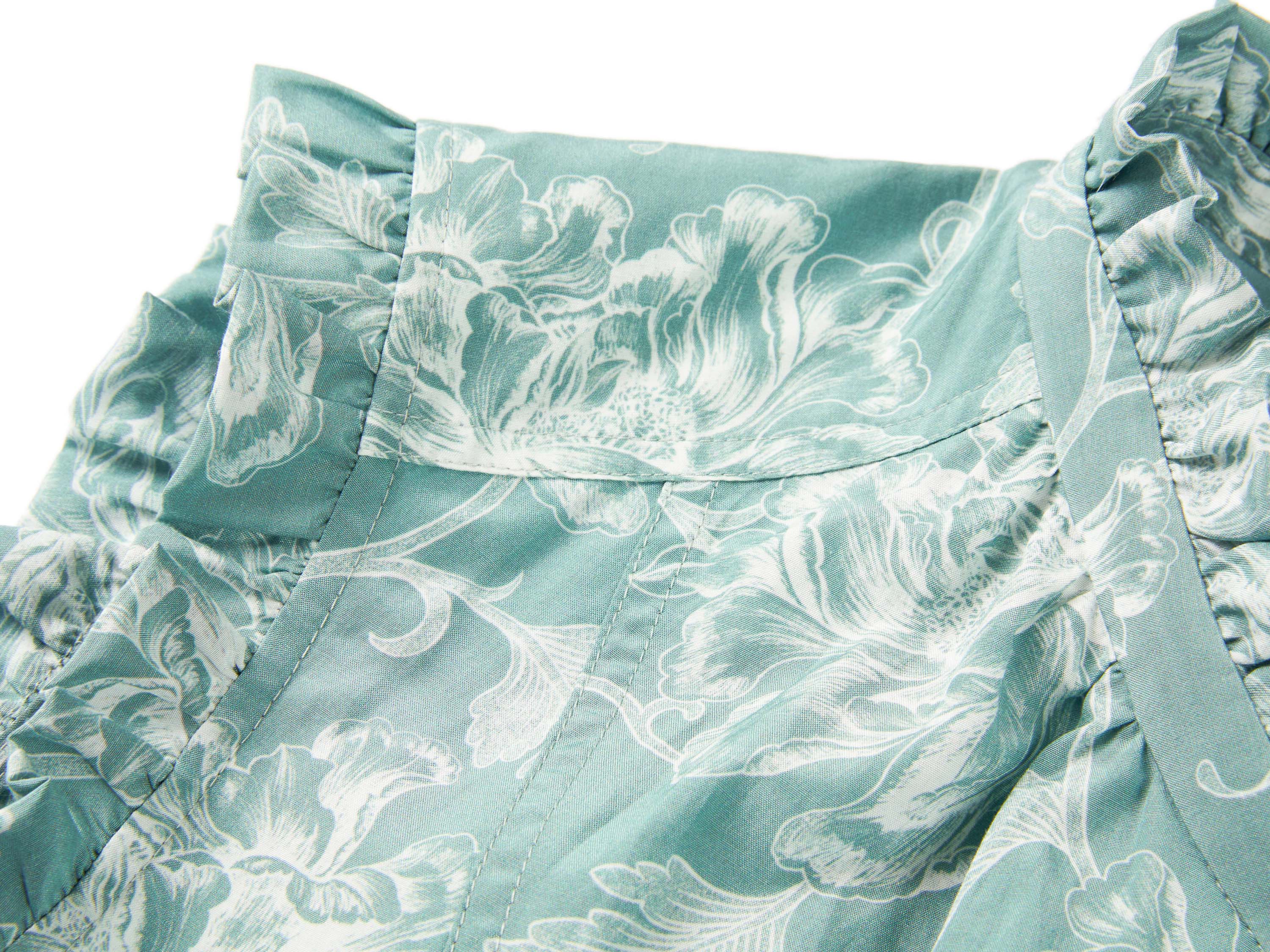 YAYING Green Pattern Sleeveless Dress