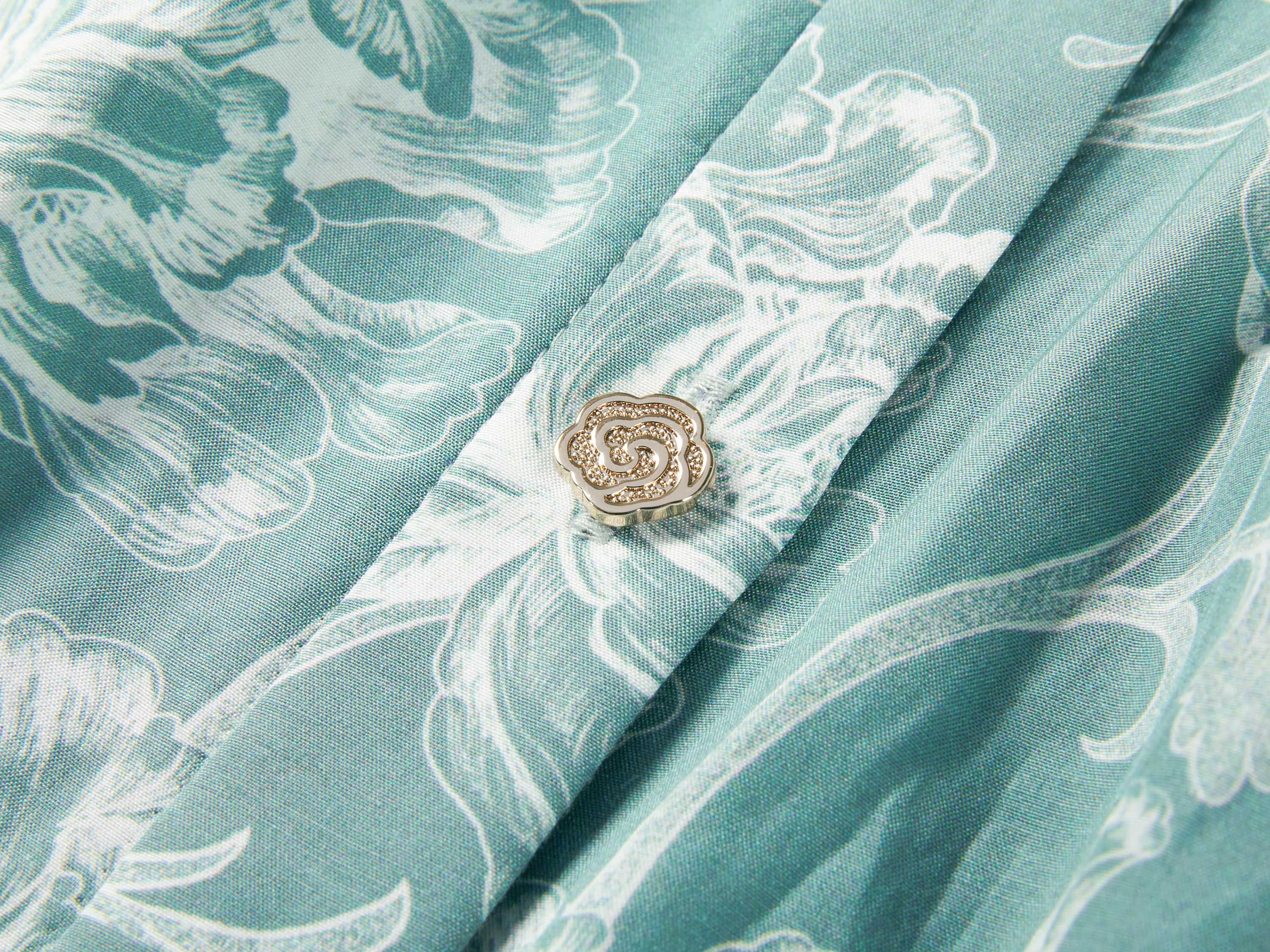 YAYING Green Pattern Sleeveless Dress