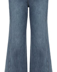 YAYING High-Waist Subtle-Flare Jeans