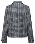 YAYING Embroidered Box-Cut Short Jacket