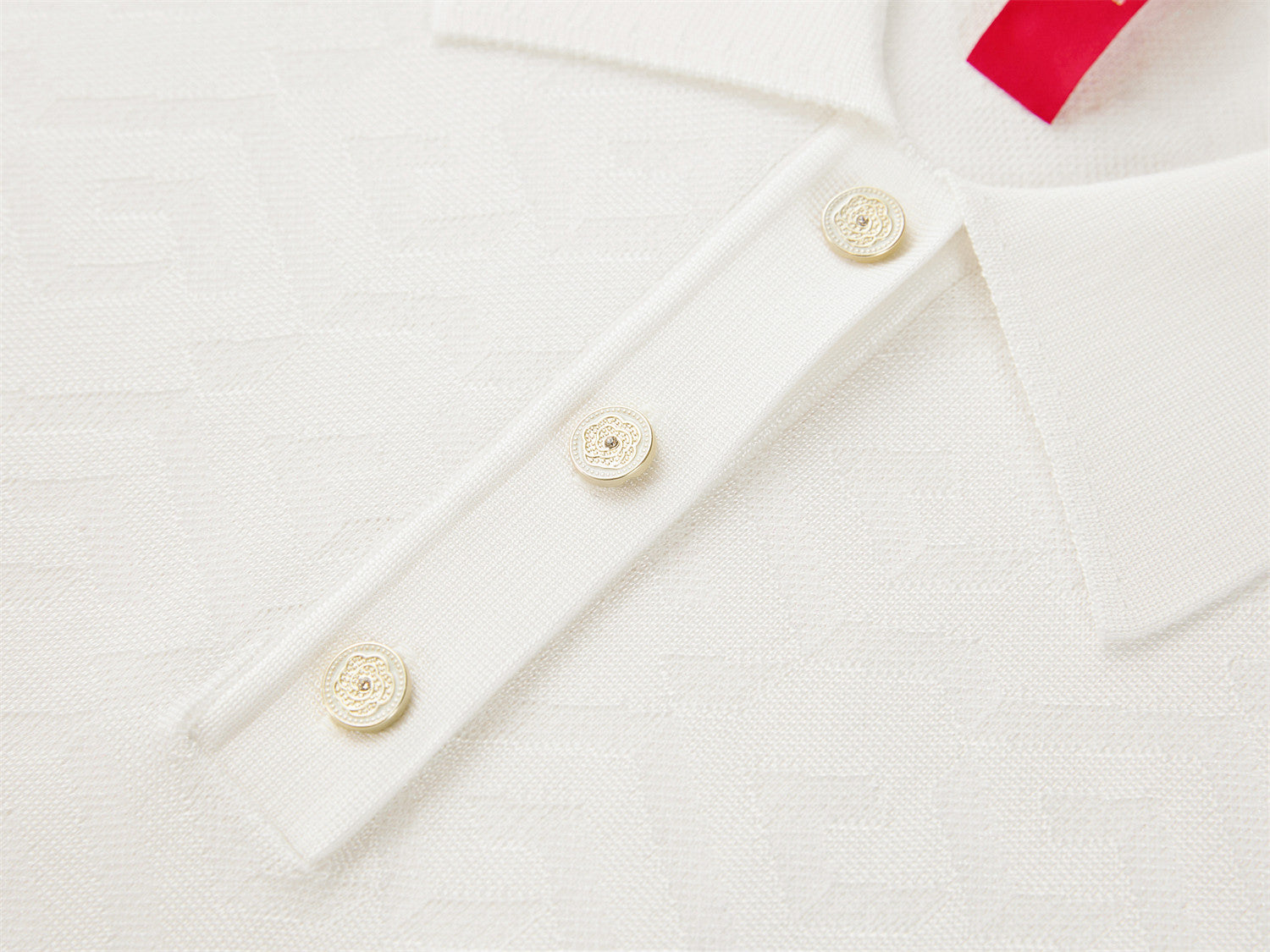 YAYING Silk-Acetate Polo Knit Sweater
