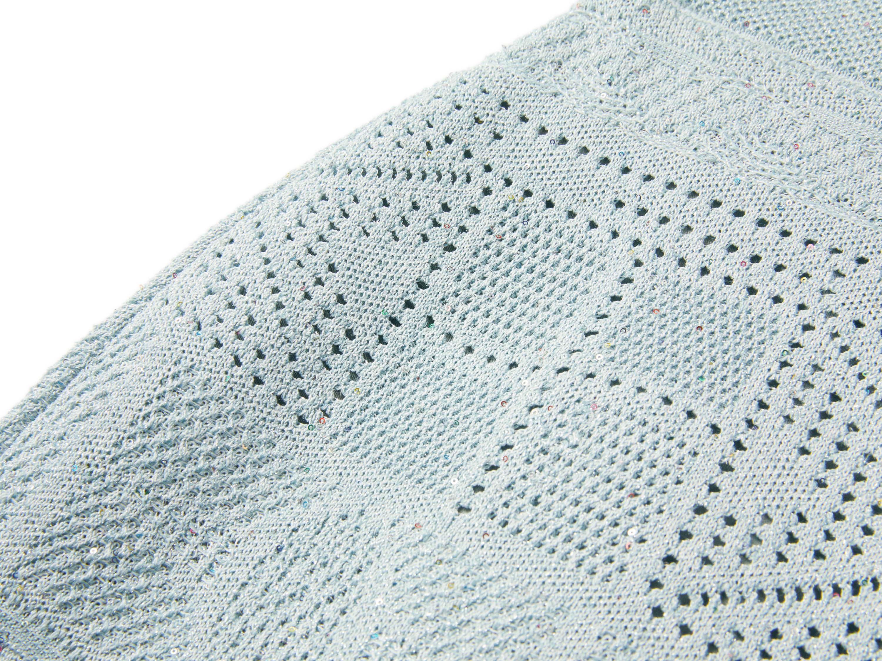 YAYING Light Blue Lace Pencil Skirt