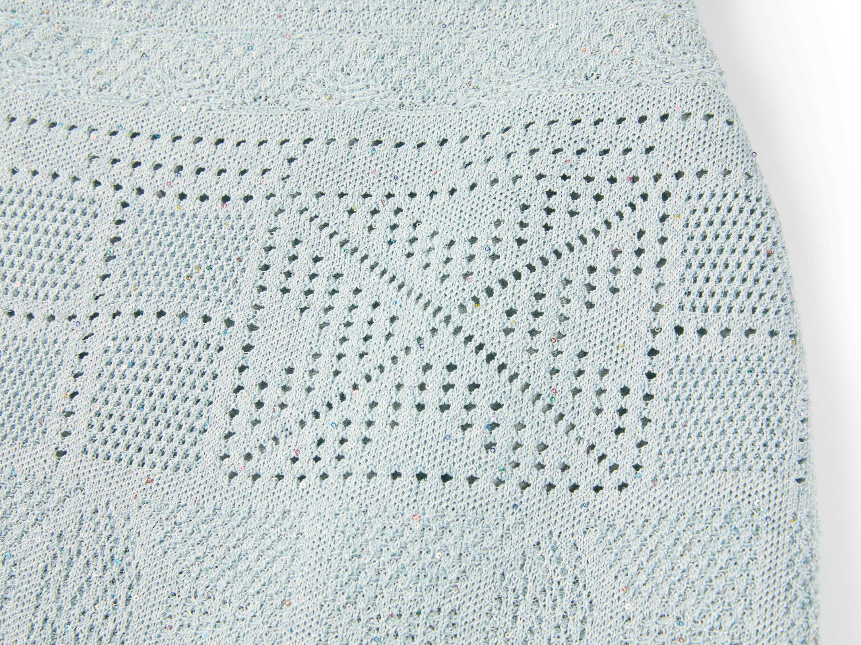 YAYING Light Blue Lace Pencil Skirt