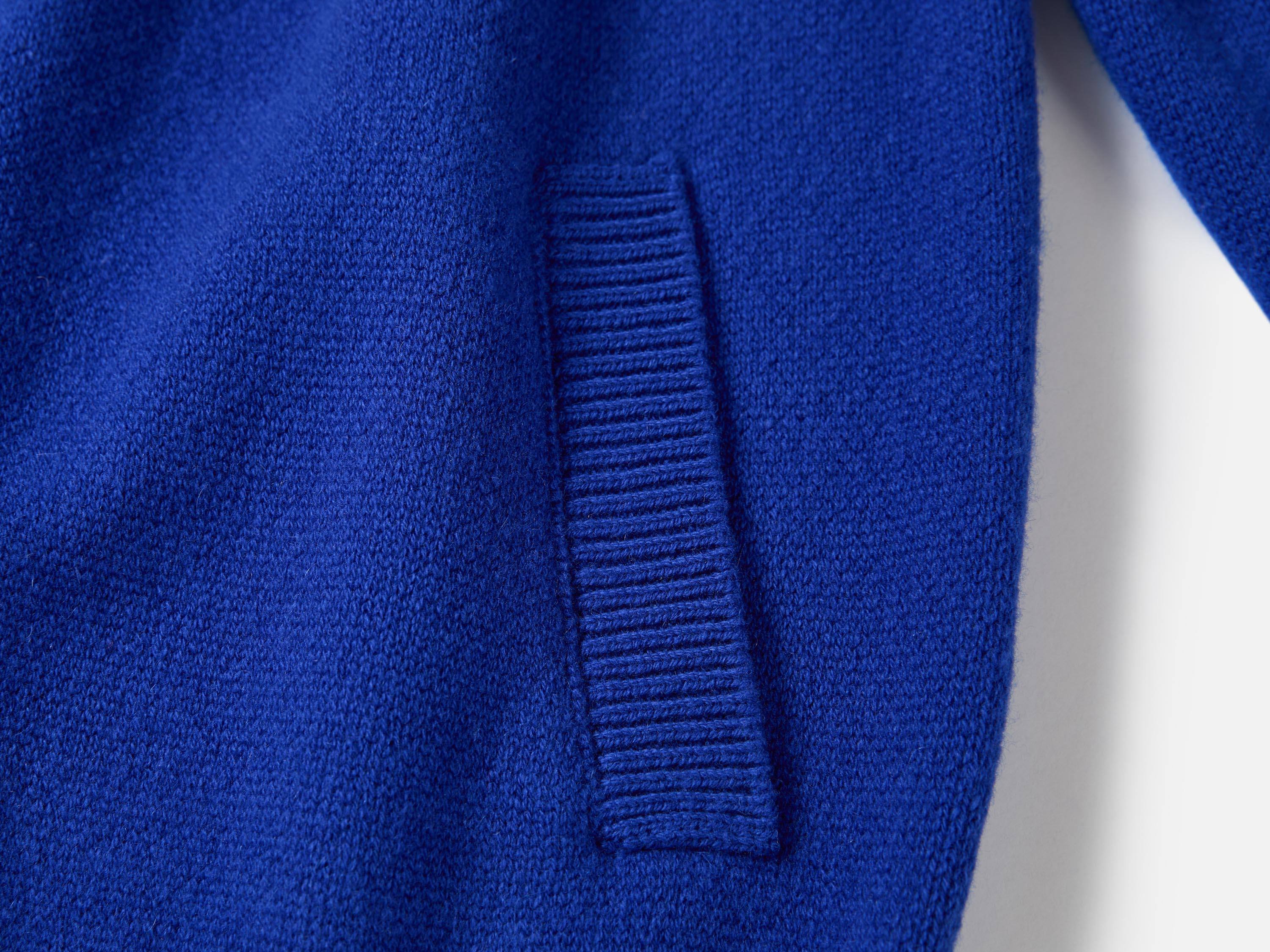 EP YAYING Cashmere Wool Jacquard Turtleneck Drawstring Cardigan