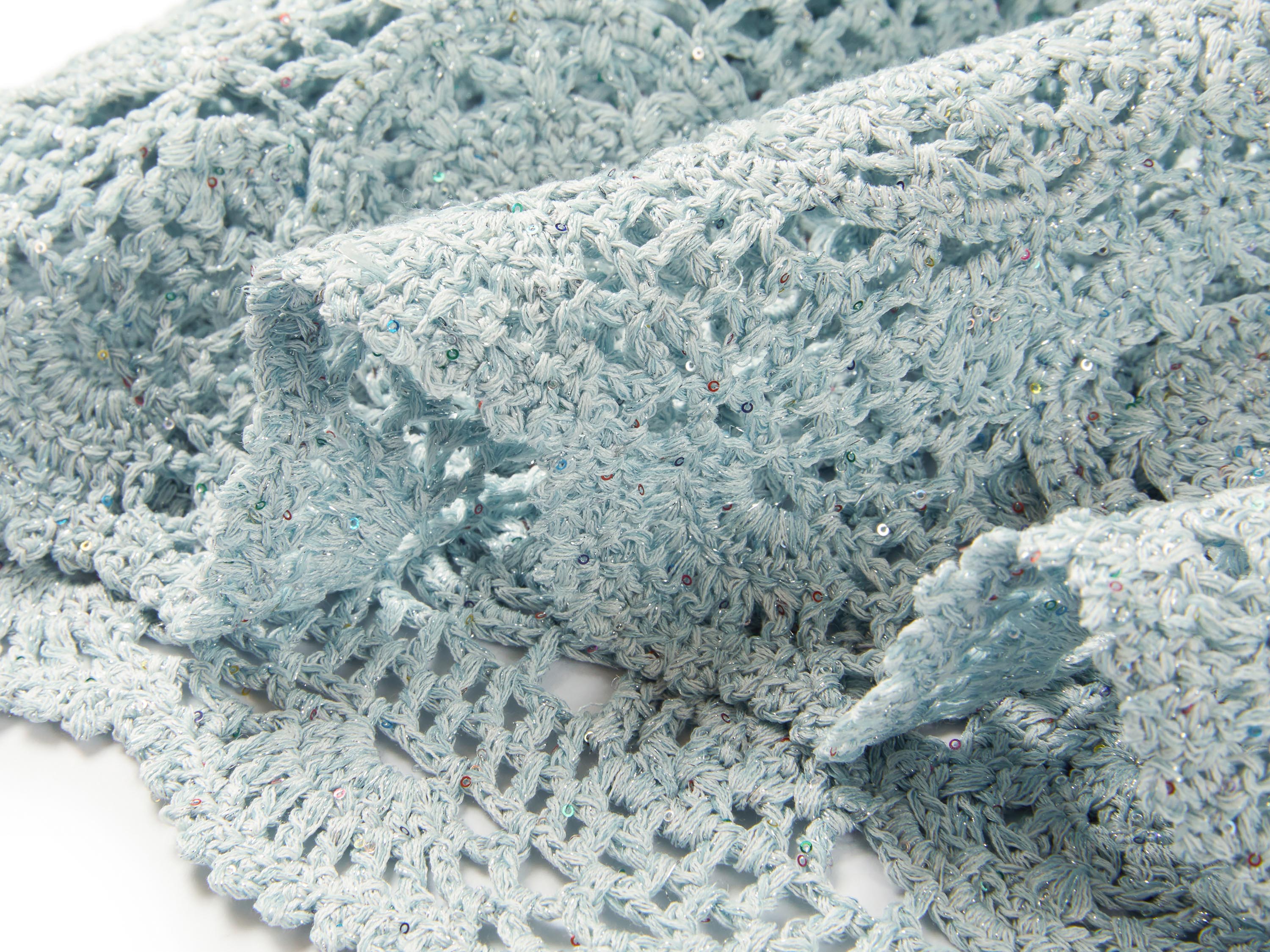 YAYING Light Blue Lace Pencil Skirt