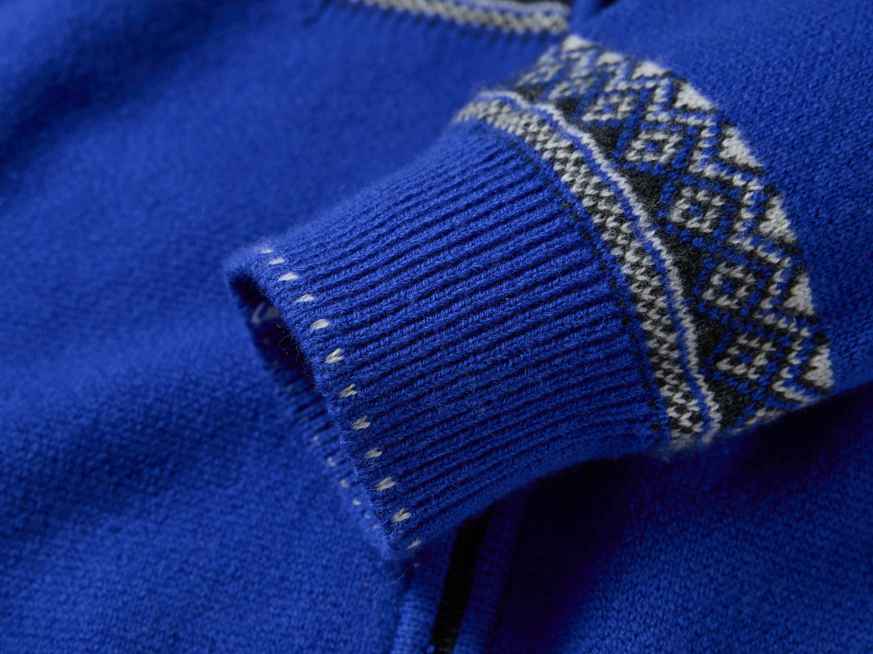 EP YAYING Cashmere Wool Jacquard Turtleneck Drawstring Cardigan