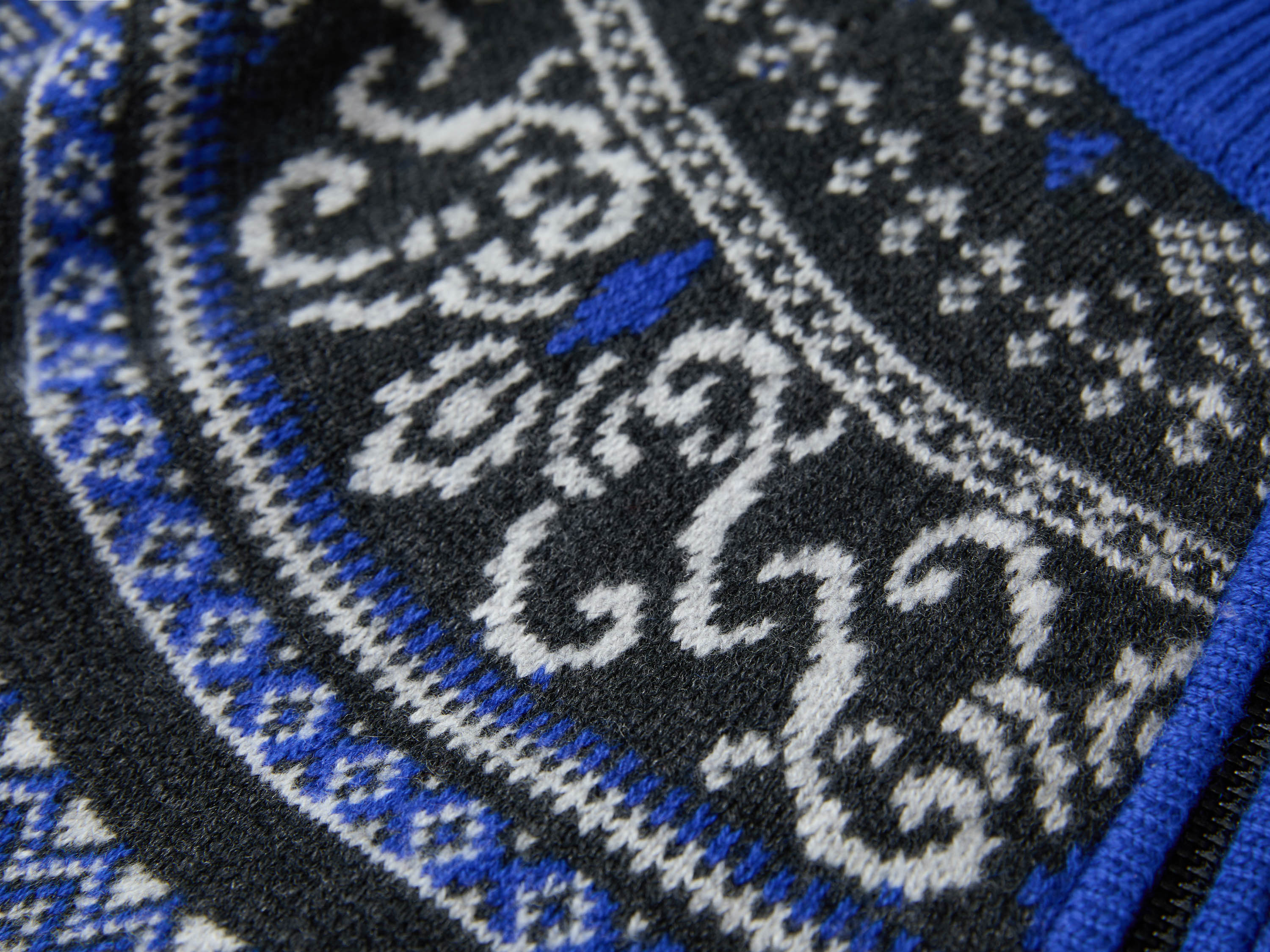 EP YAYING Cashmere Wool Jacquard Turtleneck Drawstring Cardigan
