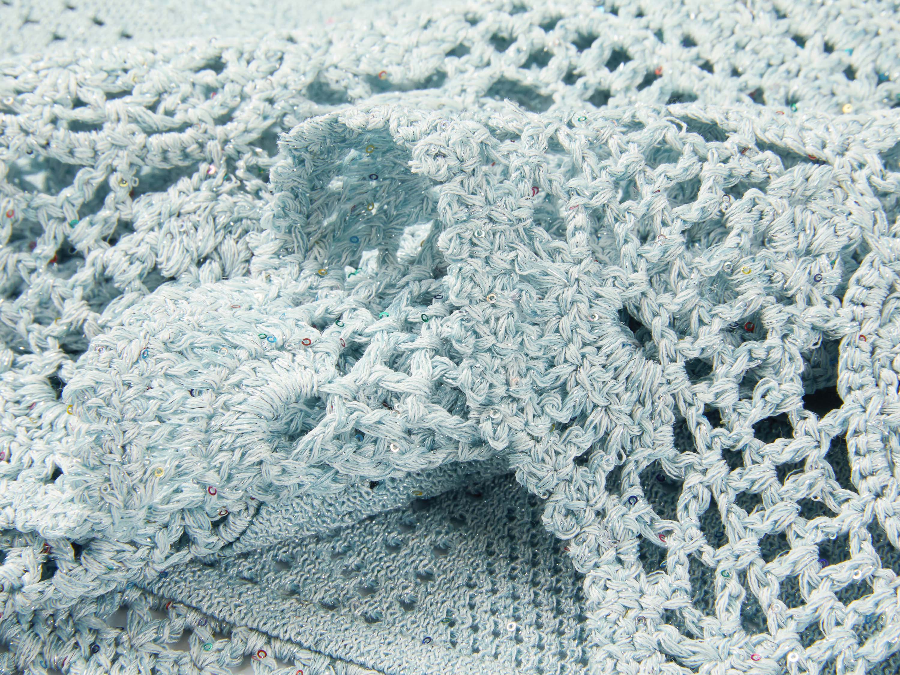 YAYING Light Blue Lace Pencil Skirt