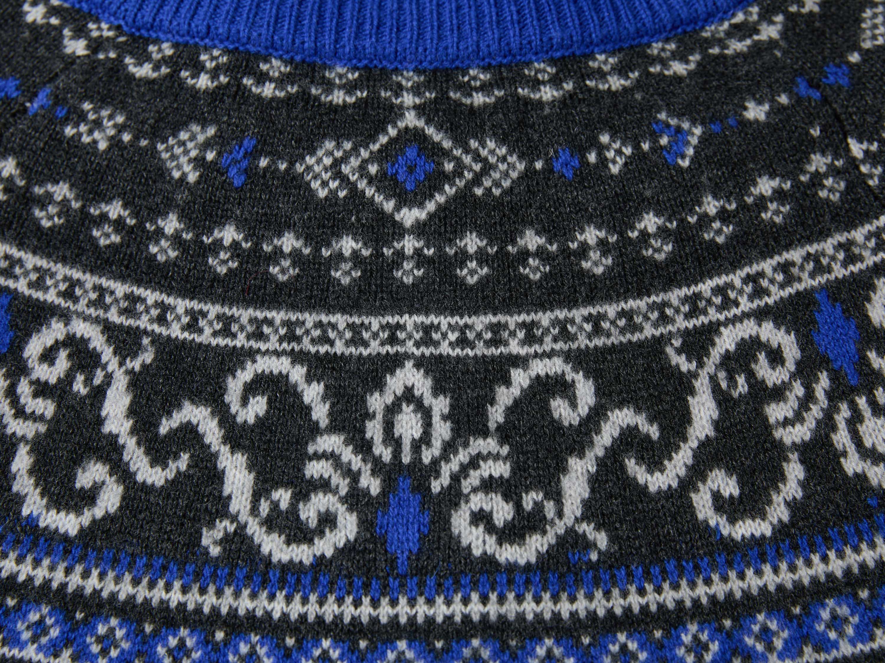 EP YAYING Cashmere Wool Jacquard Turtleneck Drawstring Cardigan