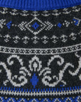 EP YAYING Cashmere Wool Jacquard Turtleneck Drawstring Cardigan