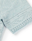 YAYING Light Blue Short Sleeve Knit Top