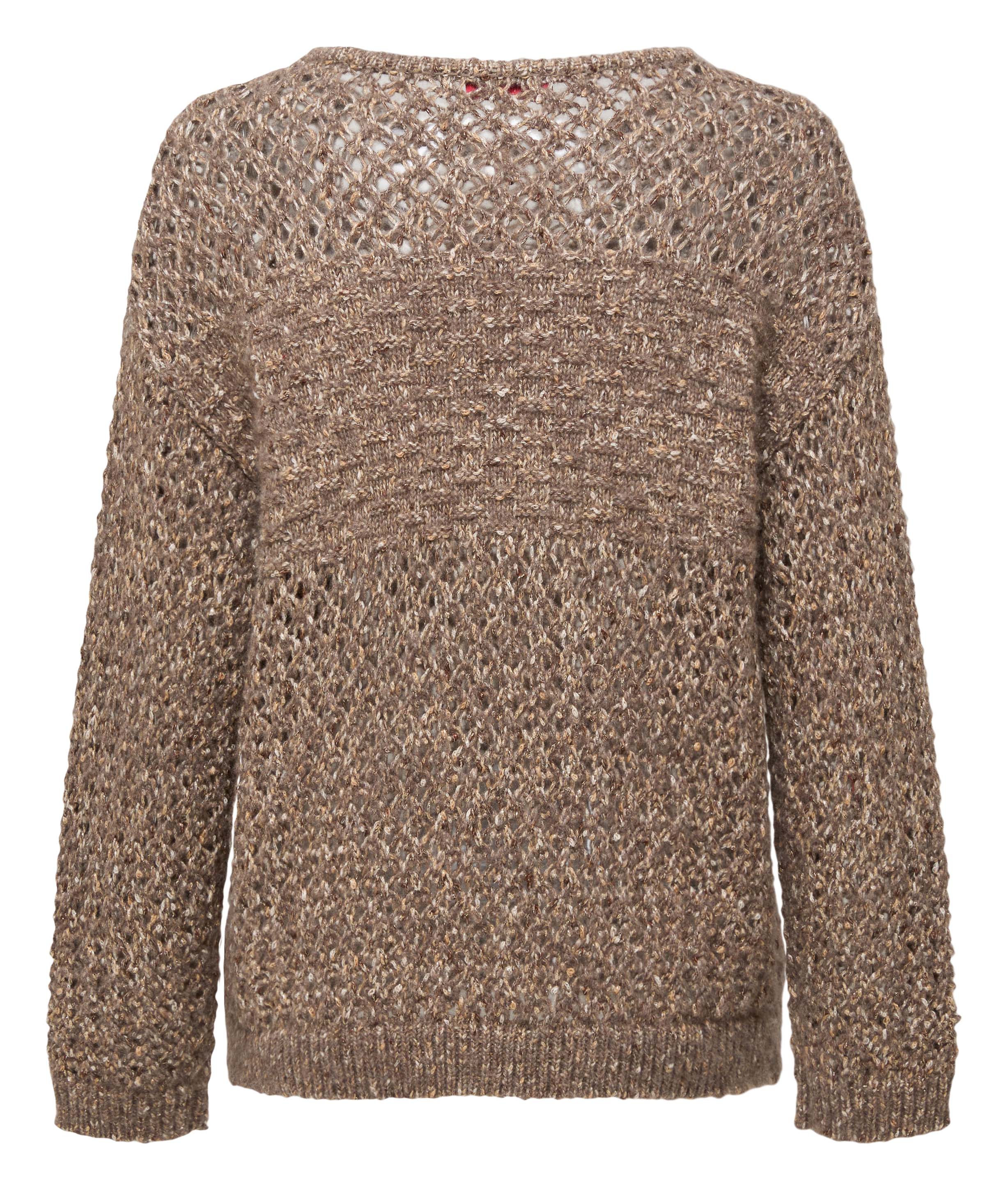 YAYING Silk Cashmere Openwork Knit Cardigan