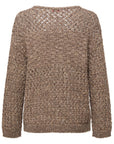 YAYING Silk Cashmere Openwork Knit Cardigan