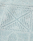 YAYING Light Blue Short Sleeve Knit Top