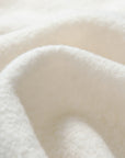 EP YAYING Blue Label Ivory Stand-Collar Toggle Wool Coat