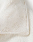 EP YAYING Blue Label Ivory Stand-Collar Toggle Wool Coat