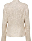 YAYING Chinese-Style Front-Open Short Knit Jacket