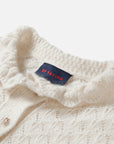 EP YAYING Blue Label Silk Wool Cashmere Ruffle-Collar Sweater