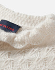 EP YAYING Blue Label Silk Wool Cashmere Ruffle-Collar Sweater