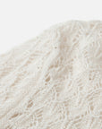 EP YAYING Blue Label Silk Wool Cashmere Ruffle-Collar Sweater