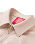 YAYING Cotton Wool Lapel Waist-Cinched Easy-Care Jacket