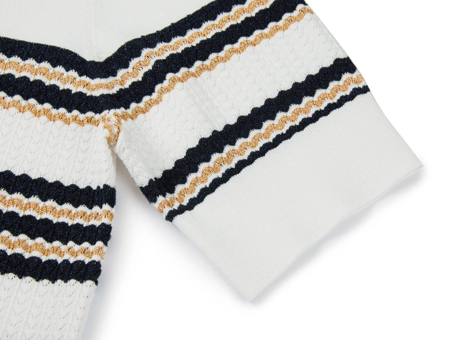 YAYING Striped Short Sleeve Knitwear
