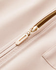 YAYING Cotton Wool Lapel Waist-Cinched Easy-Care Jacket