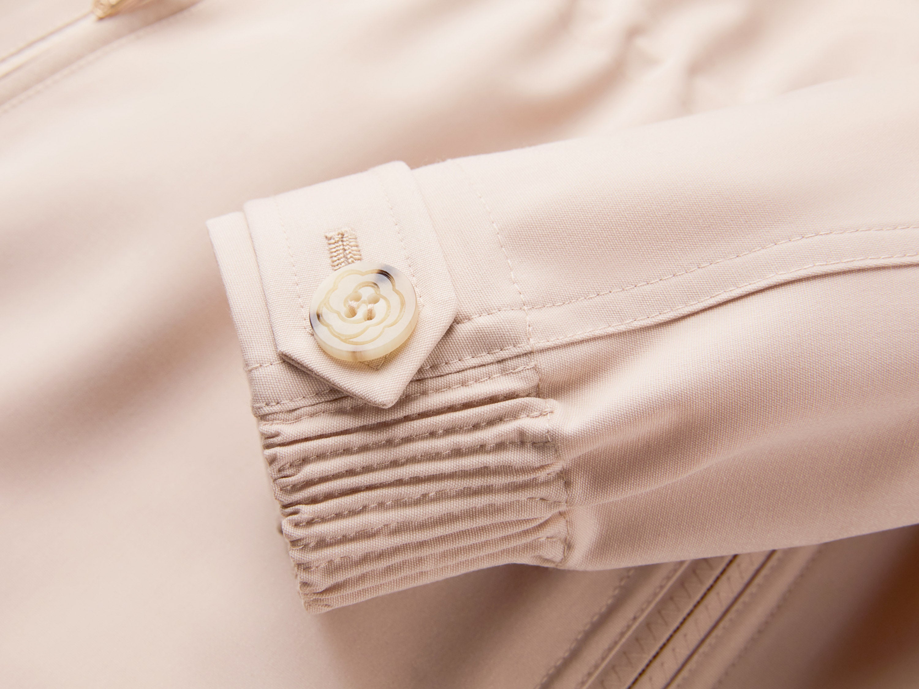 YAYING Cotton Wool Lapel Waist-Cinched Easy-Care Jacket