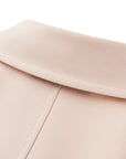 YAYING Cotton Wool Lapel Waist-Cinched Easy-Care Jacket