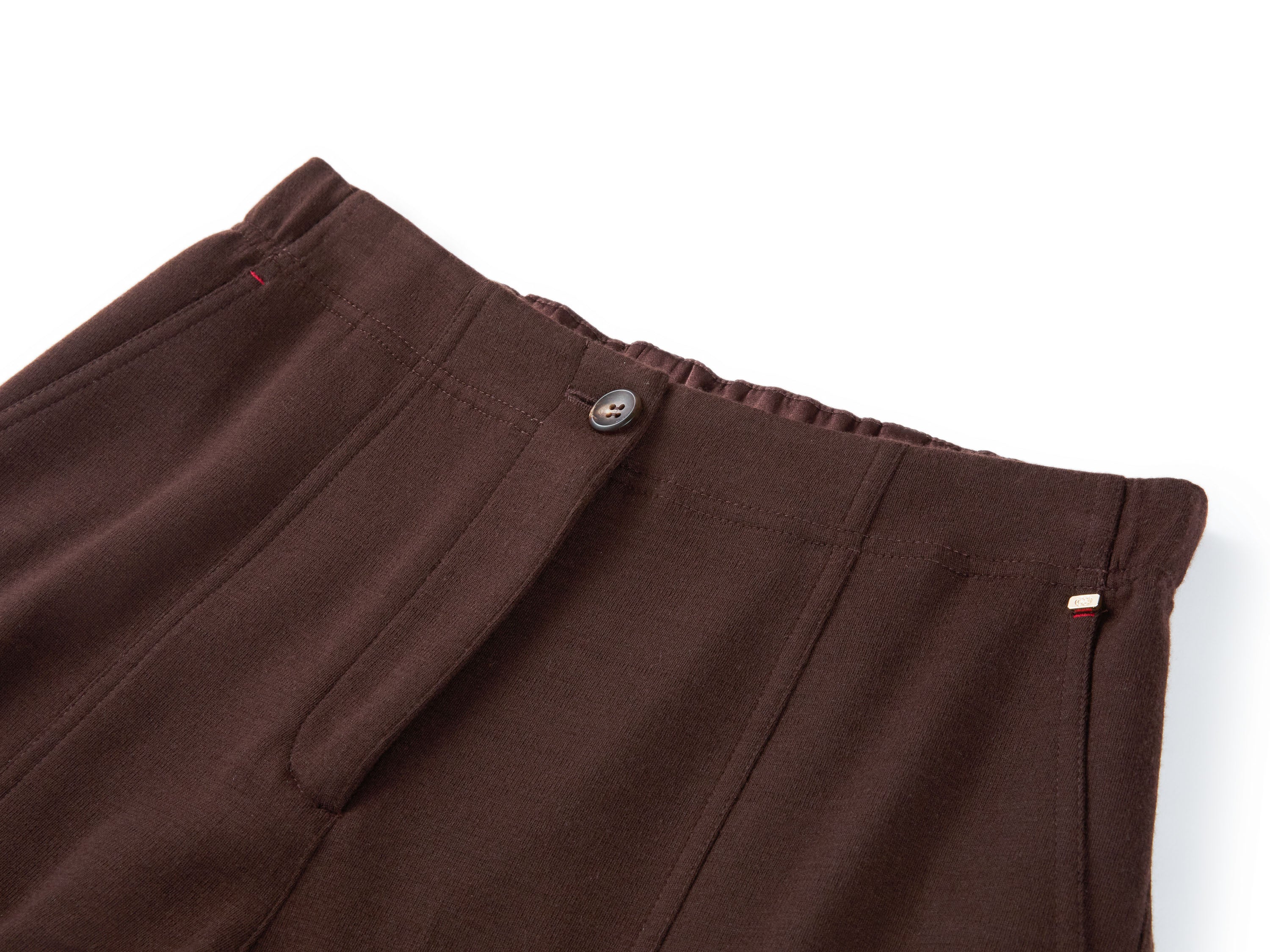 YAYING Golden Wool Straight-Leg Pants