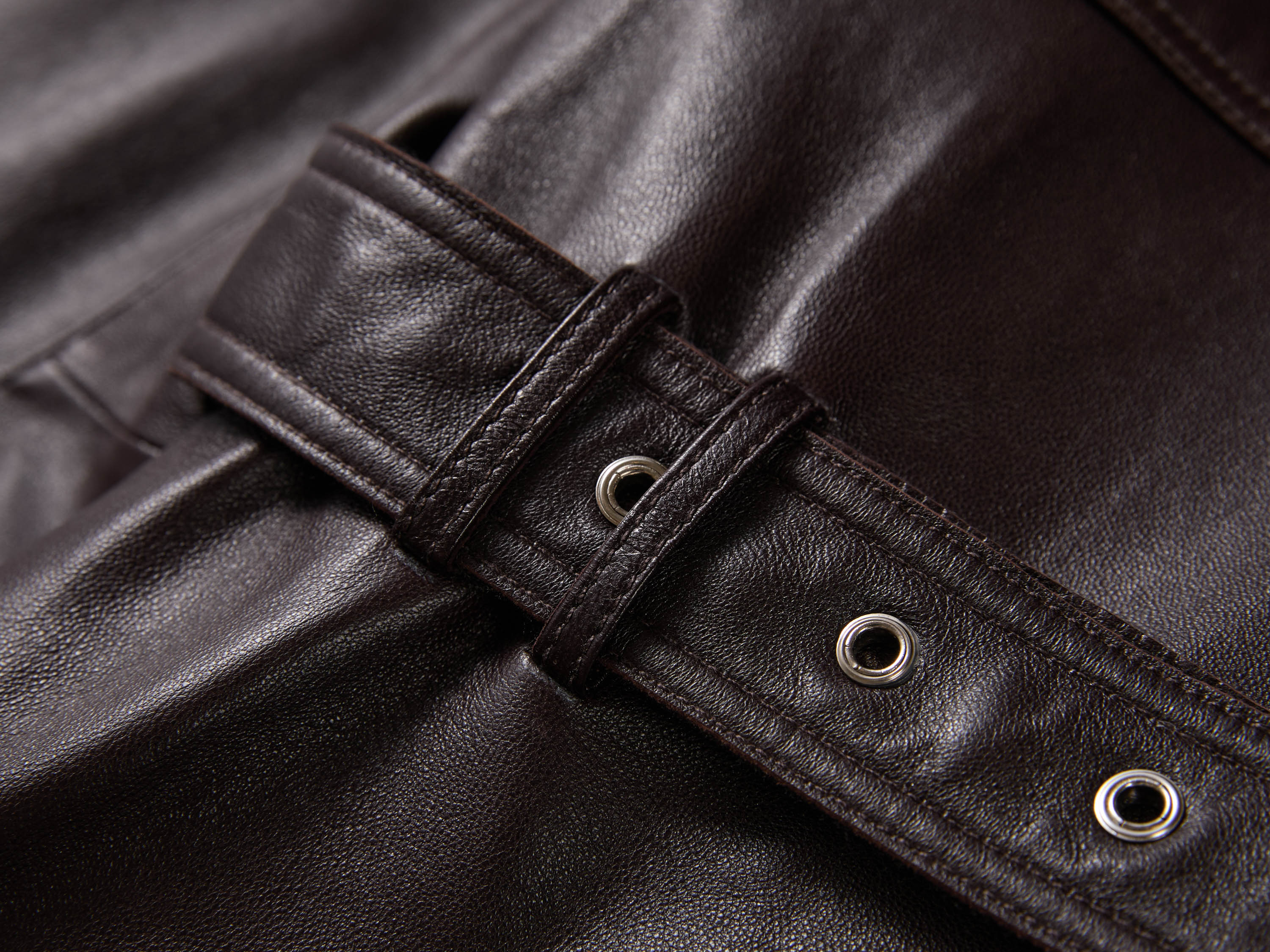 EP YAYING Sleek Modern Fitted Leather Jacket