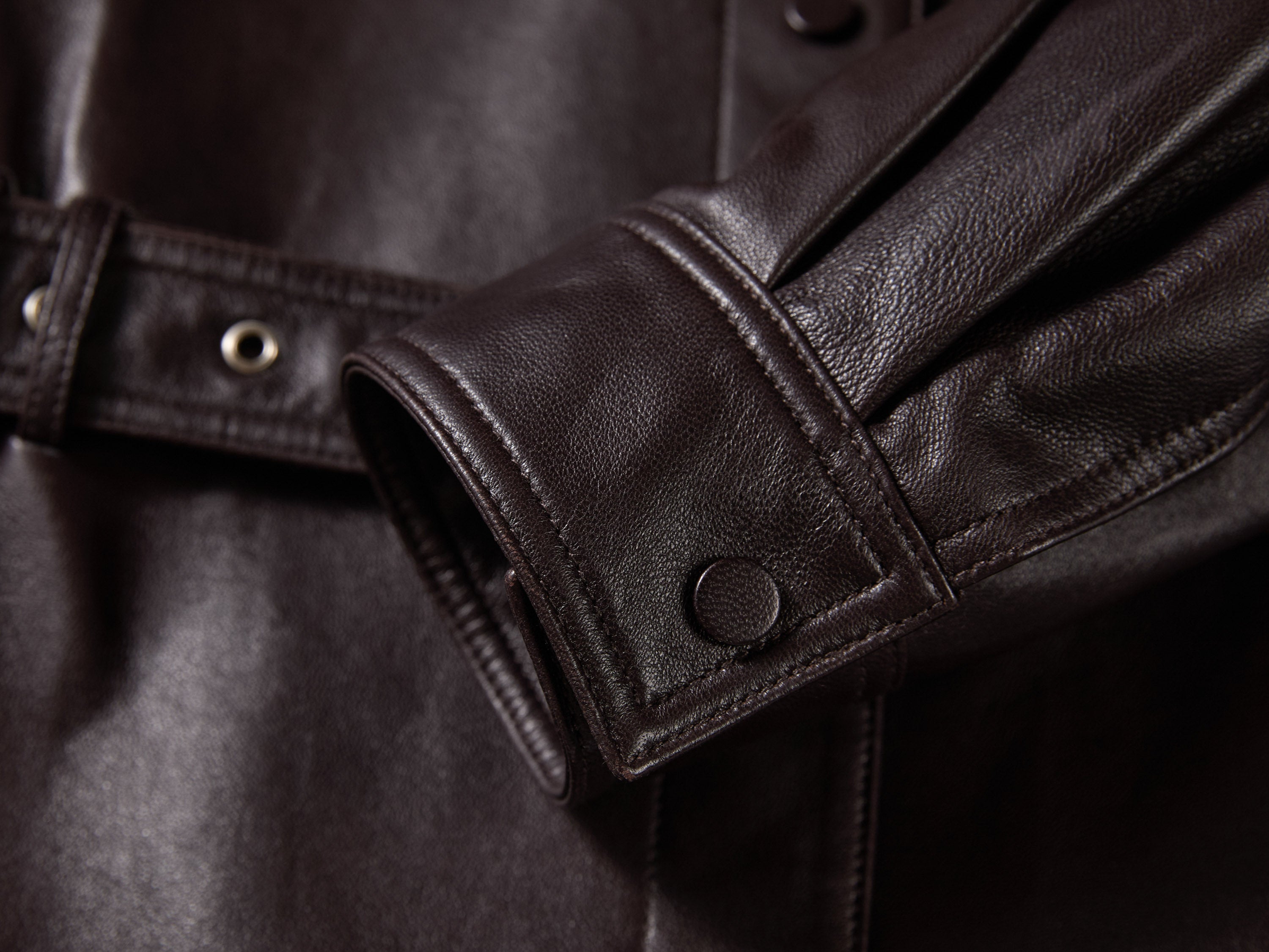 EP YAYING Sleek Modern Fitted Leather Jacket