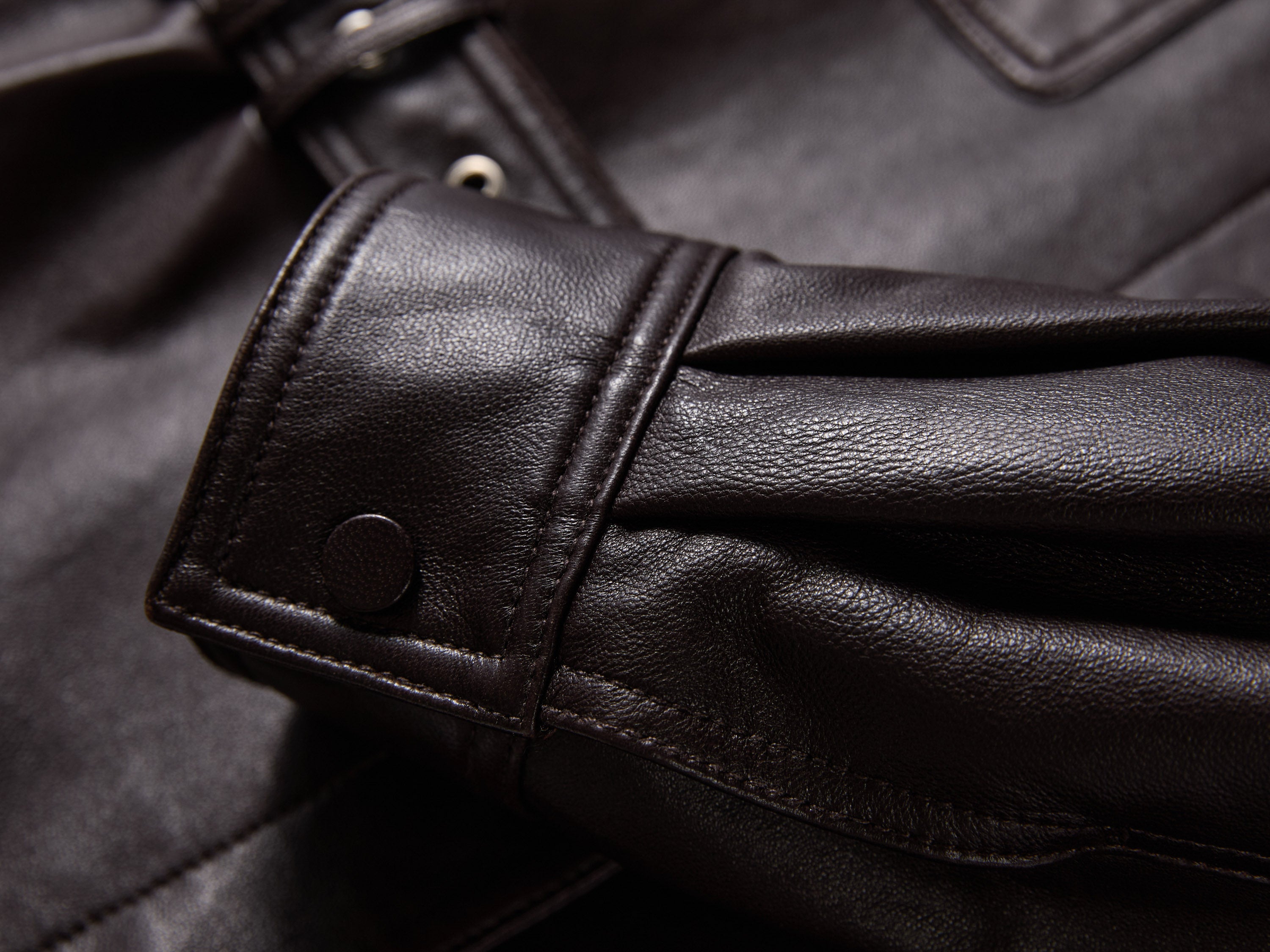 EP YAYING Sleek Modern Fitted Leather Jacket