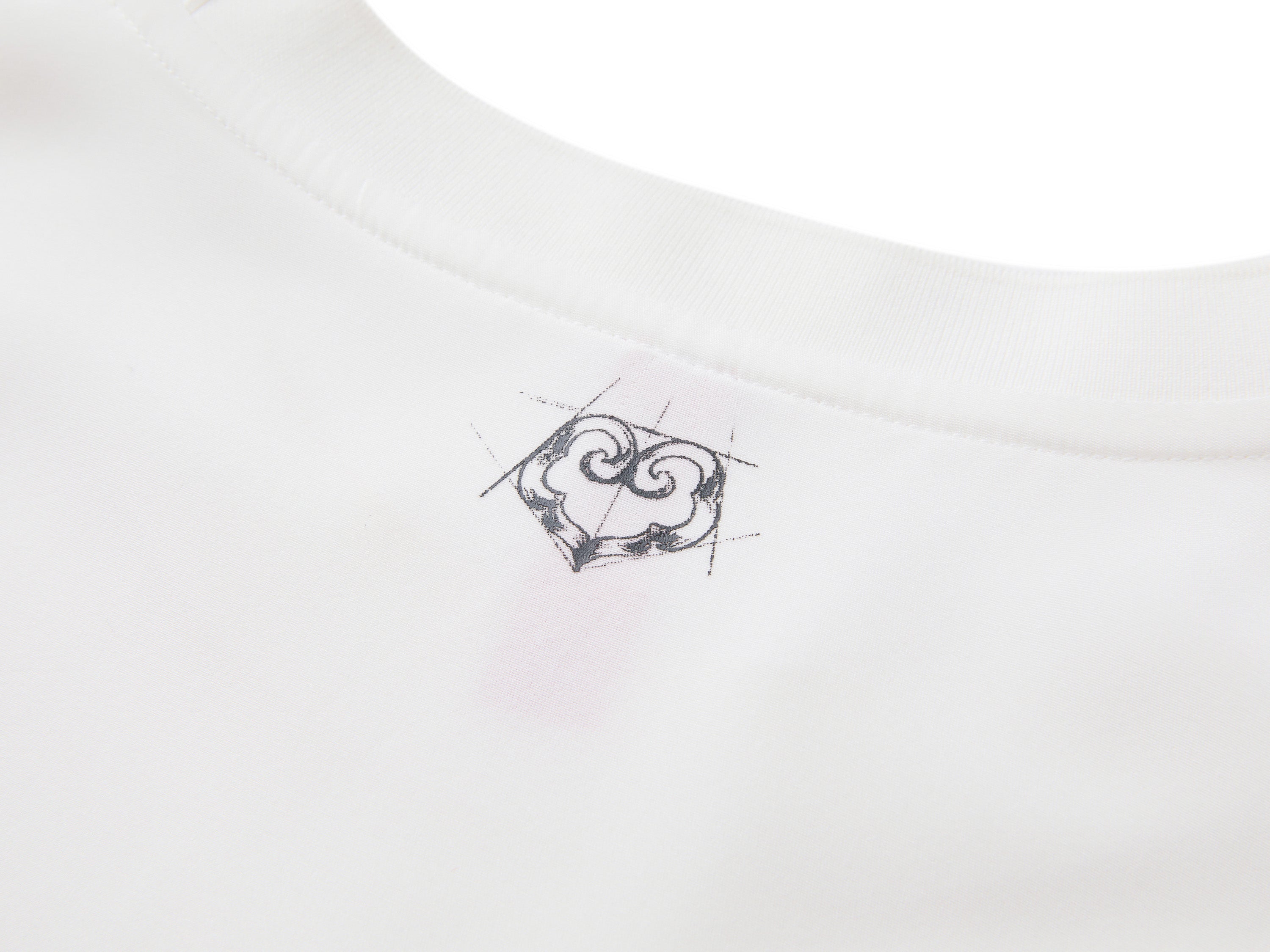 YAYING Chinese Style Panda Print Short Sleeve Silk Round Neck T-Shirt