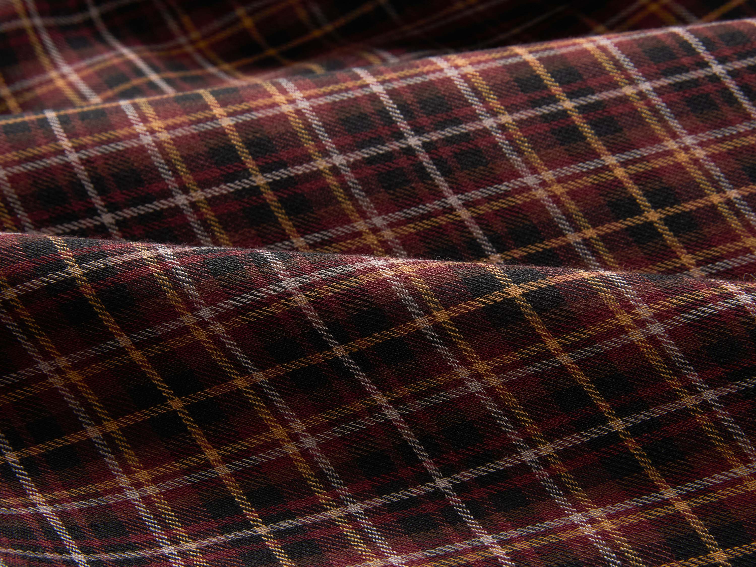 YAYING Plaid Wrap Bow-Collar Top