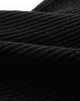 YAYING Silk Wool Ribbed Lace Trim Knit Top