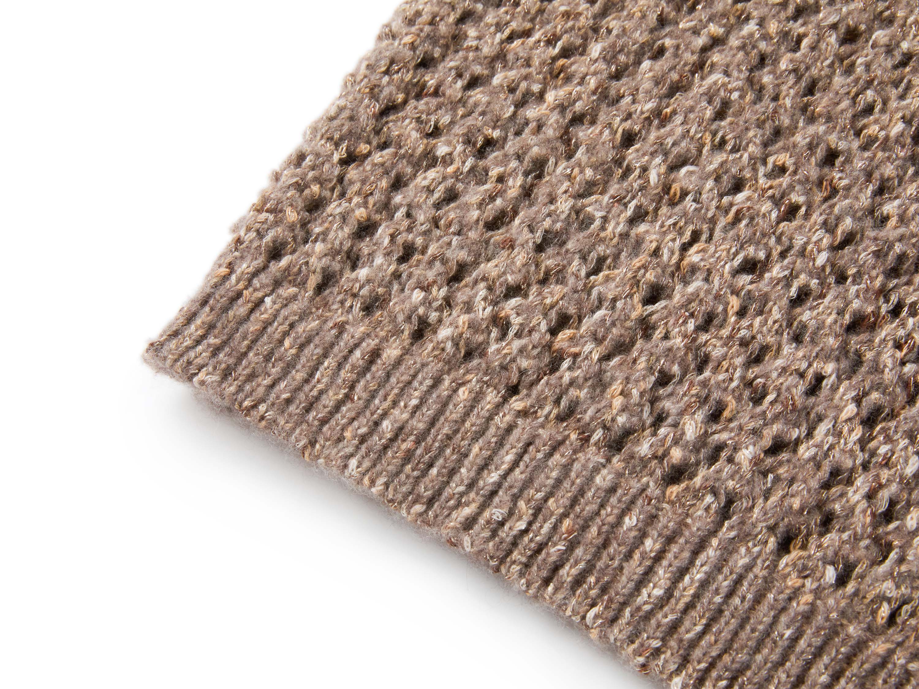 YAYING Silk Cashmere Openwork Knit Cardigan