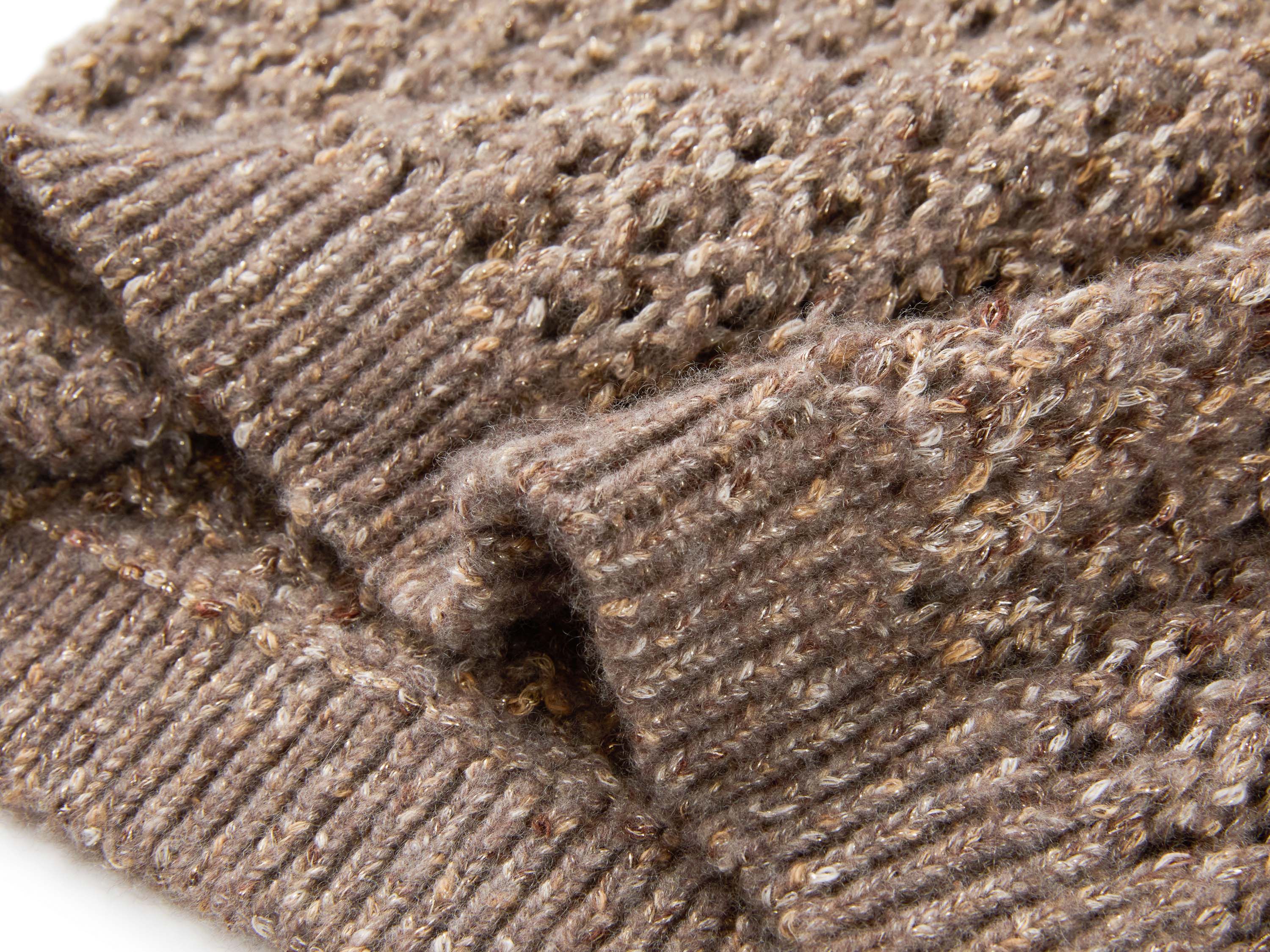 YAYING Silk Cashmere Openwork Knit Cardigan