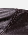 EP YAYING Glossy Sheepskin Hooded Jacket