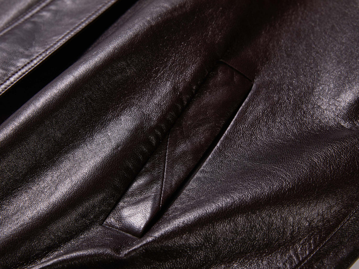 EP YAYING Glossy Sheepskin Hooded Jacket