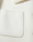 EP YAYING Wool-Cashmere Tweed Short Coat