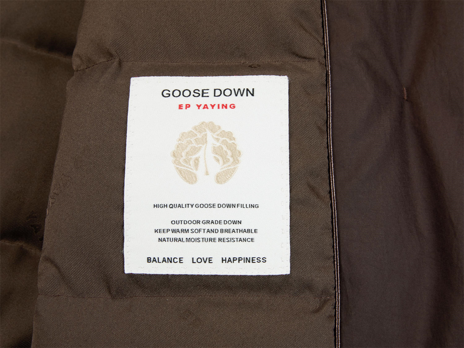 EP YAYING Shawl-Collar Belted Down Coat EGKIAY921AK