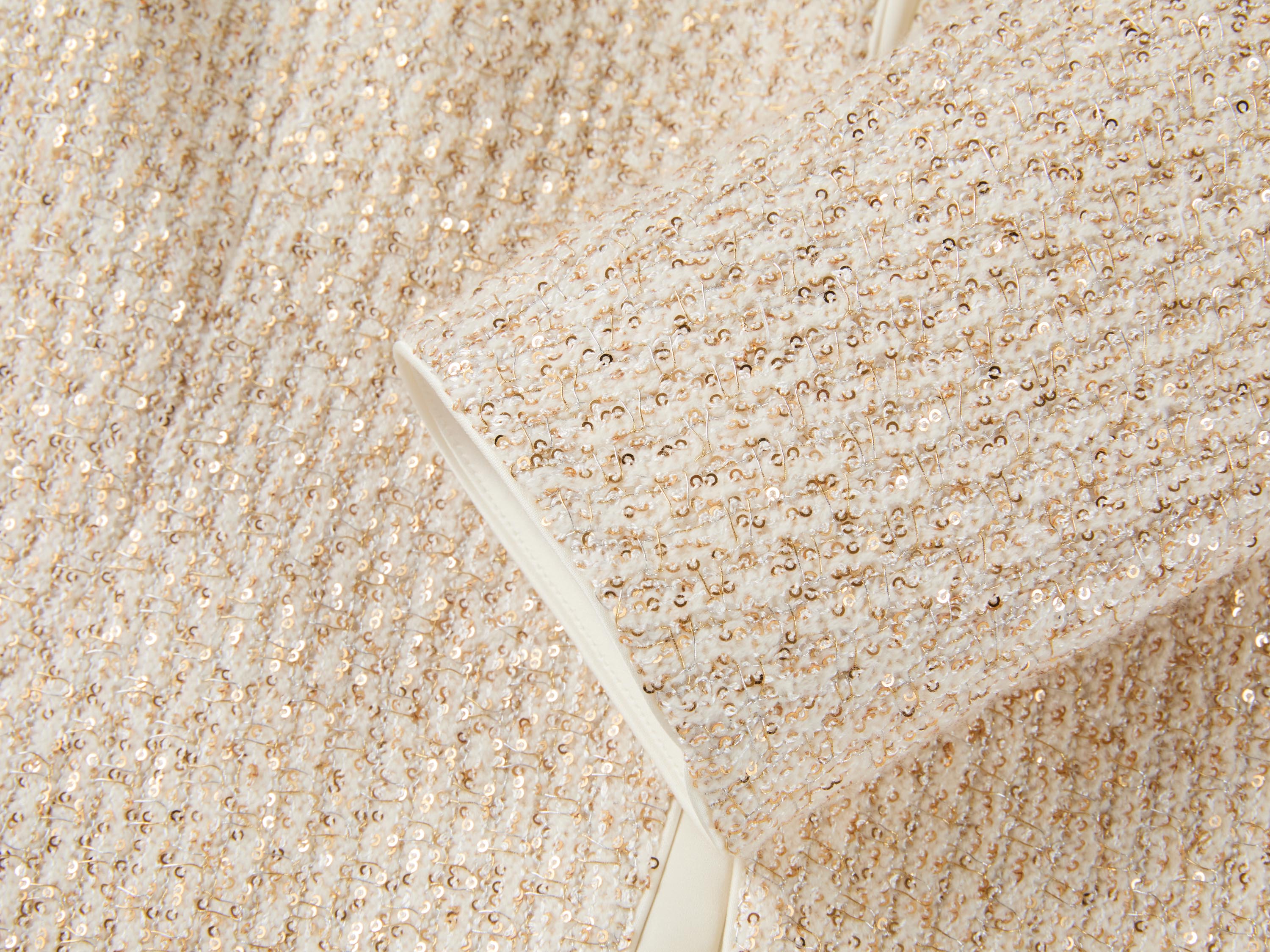 YAYING Chinese-Style Front-Open Short Knit Jacket
