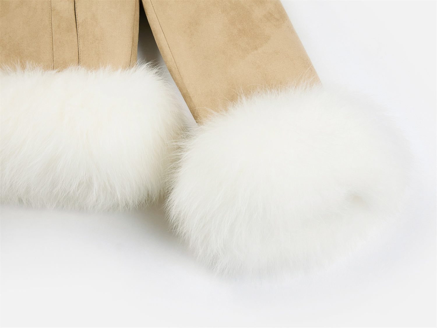 EP YAYING Fox Fur Short Coat EGKIAYQ01AT