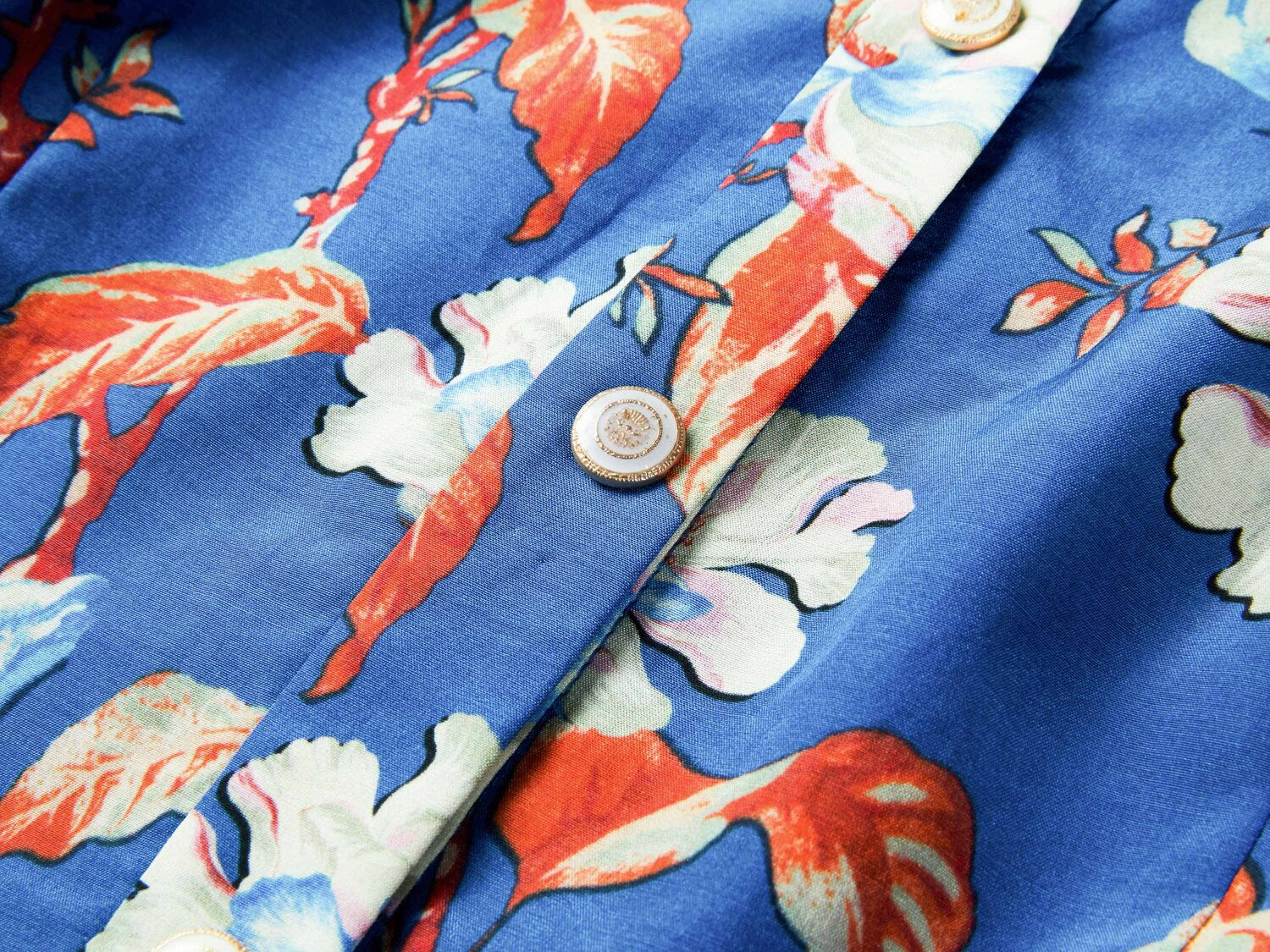 YAYING Printed Waist-fitted Dress
