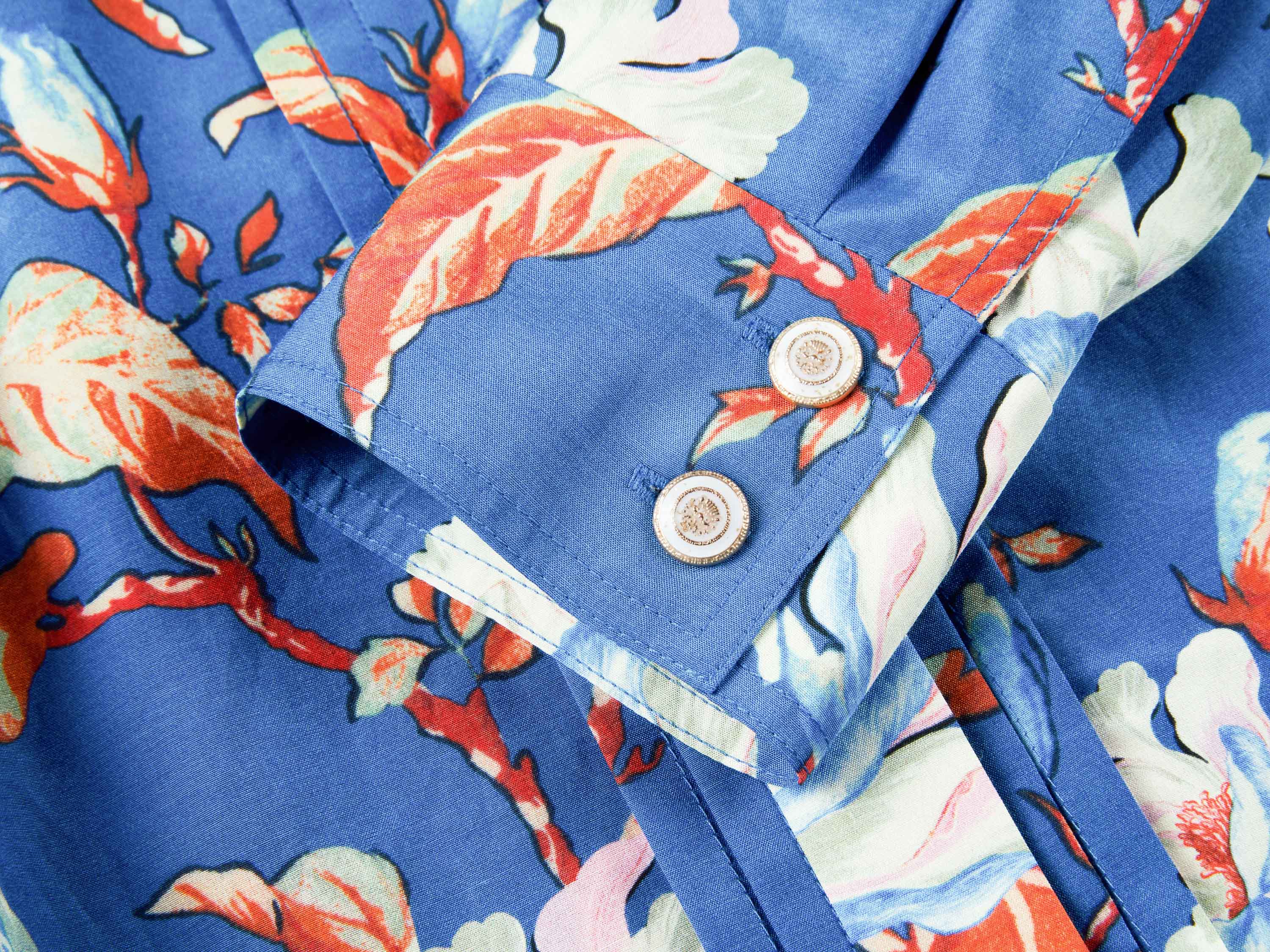 YAYING Blue Floral Shirt