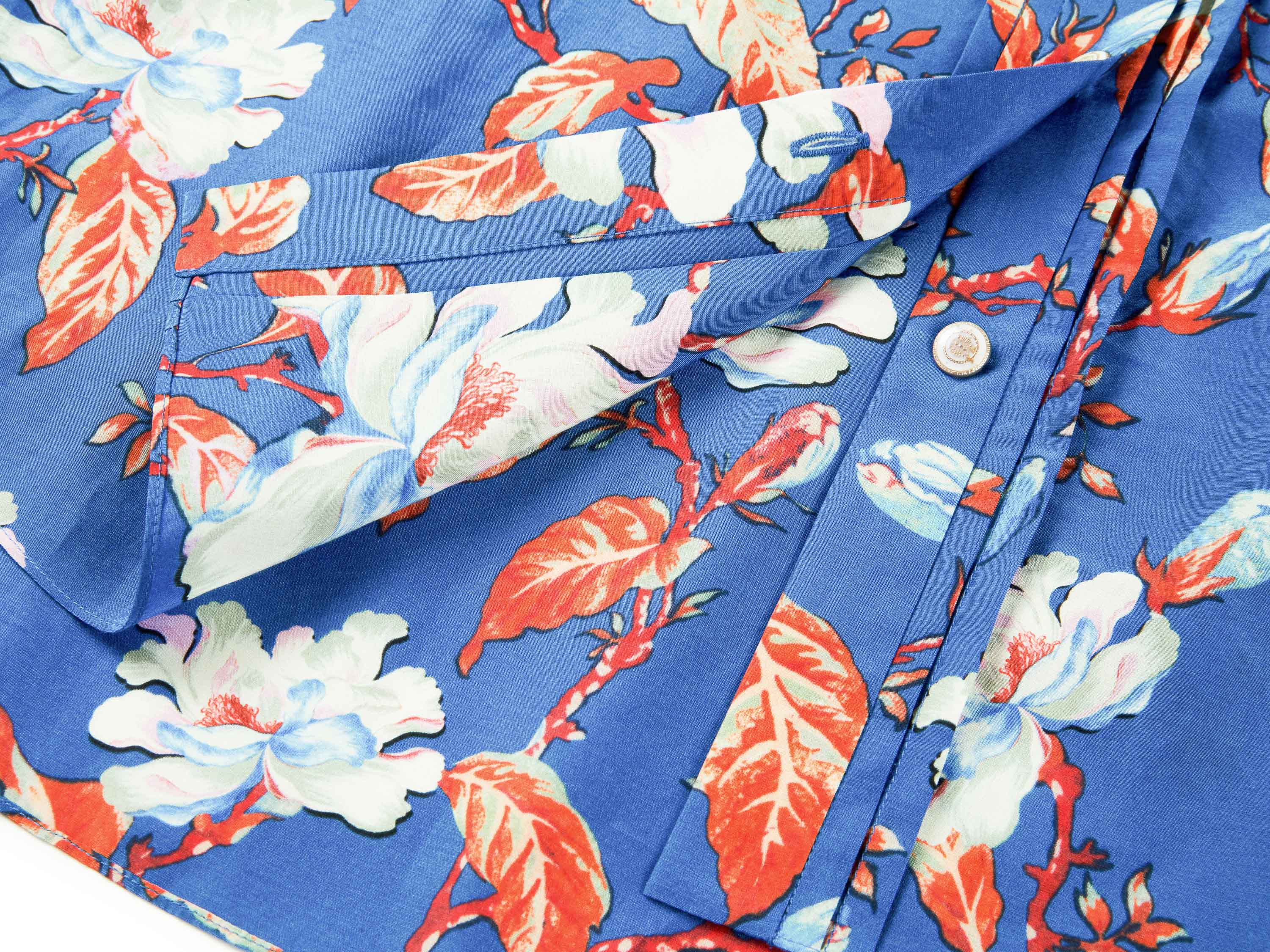 YAYING Blue Floral Shirt