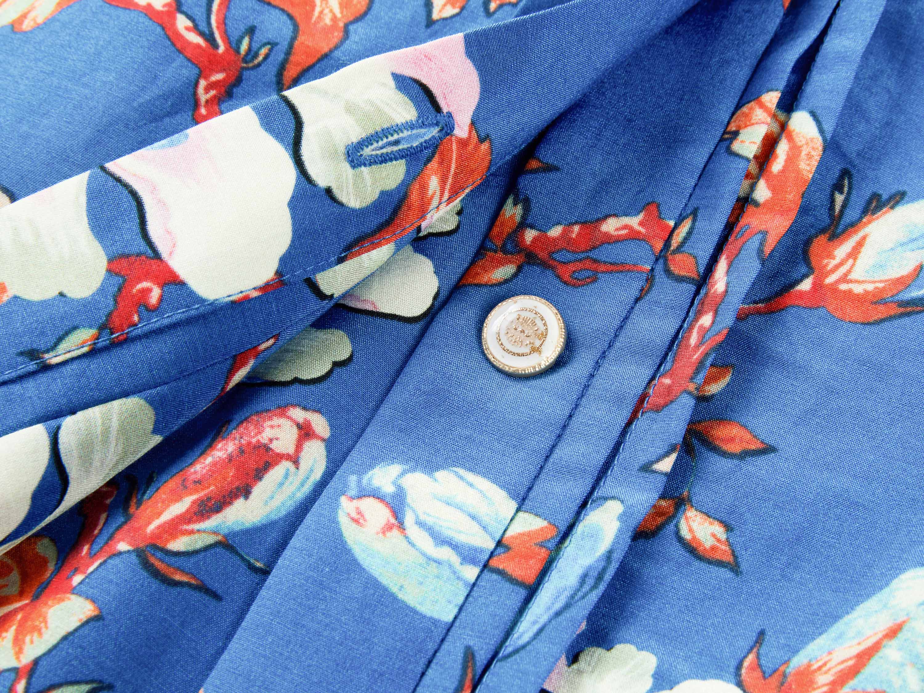 YAYING Blue Floral Shirt