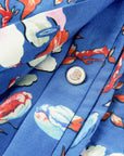 YAYING Blue Floral Shirt