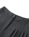YAYING Twill Wool Straight-Leg Pants